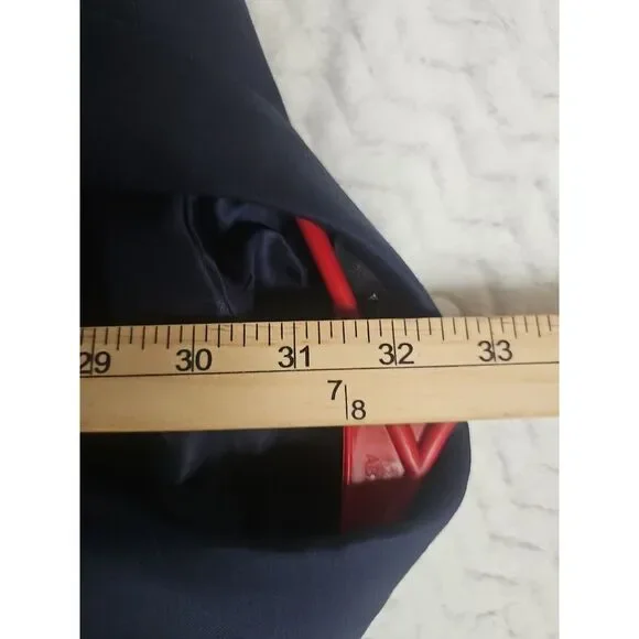 Jos A Bank Signature Mens Navy Blue 2‎ Button Wool Blazer 46S